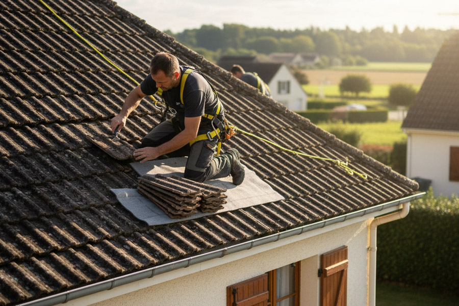 Rénovation complète de toiture par un artisan